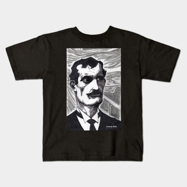 'The Artist Edvard Munch' Kids T-Shirt by jerrykirk